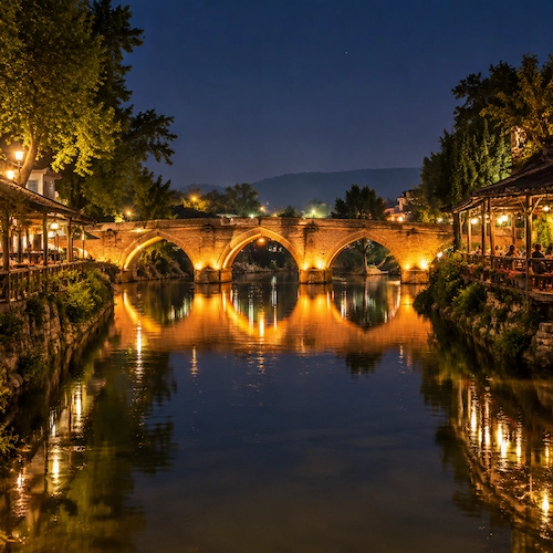 جاهای دیدنی گیلان در شب