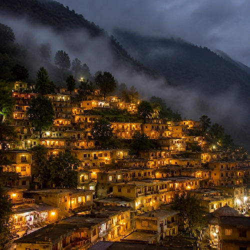 جاهای دیدنی گیلان در شب